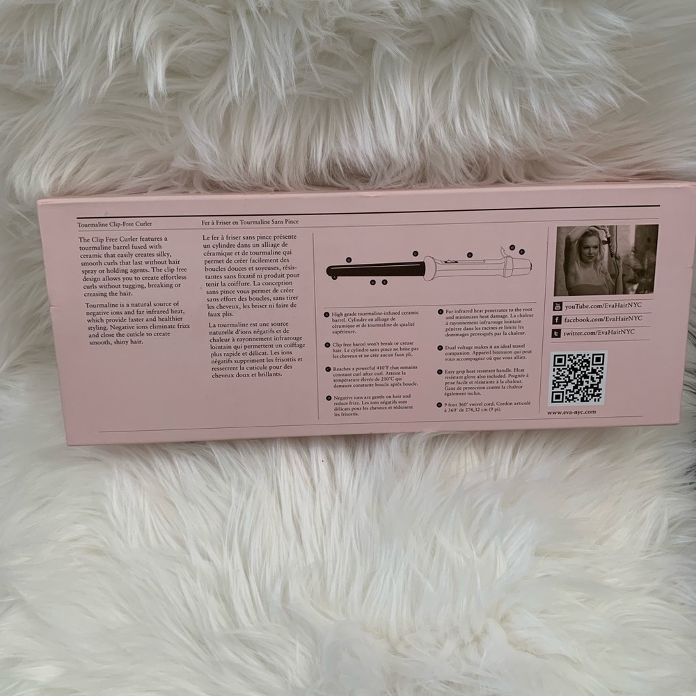 BWT Eva NYC clip free tourmaline curler - Picture 4 of 6